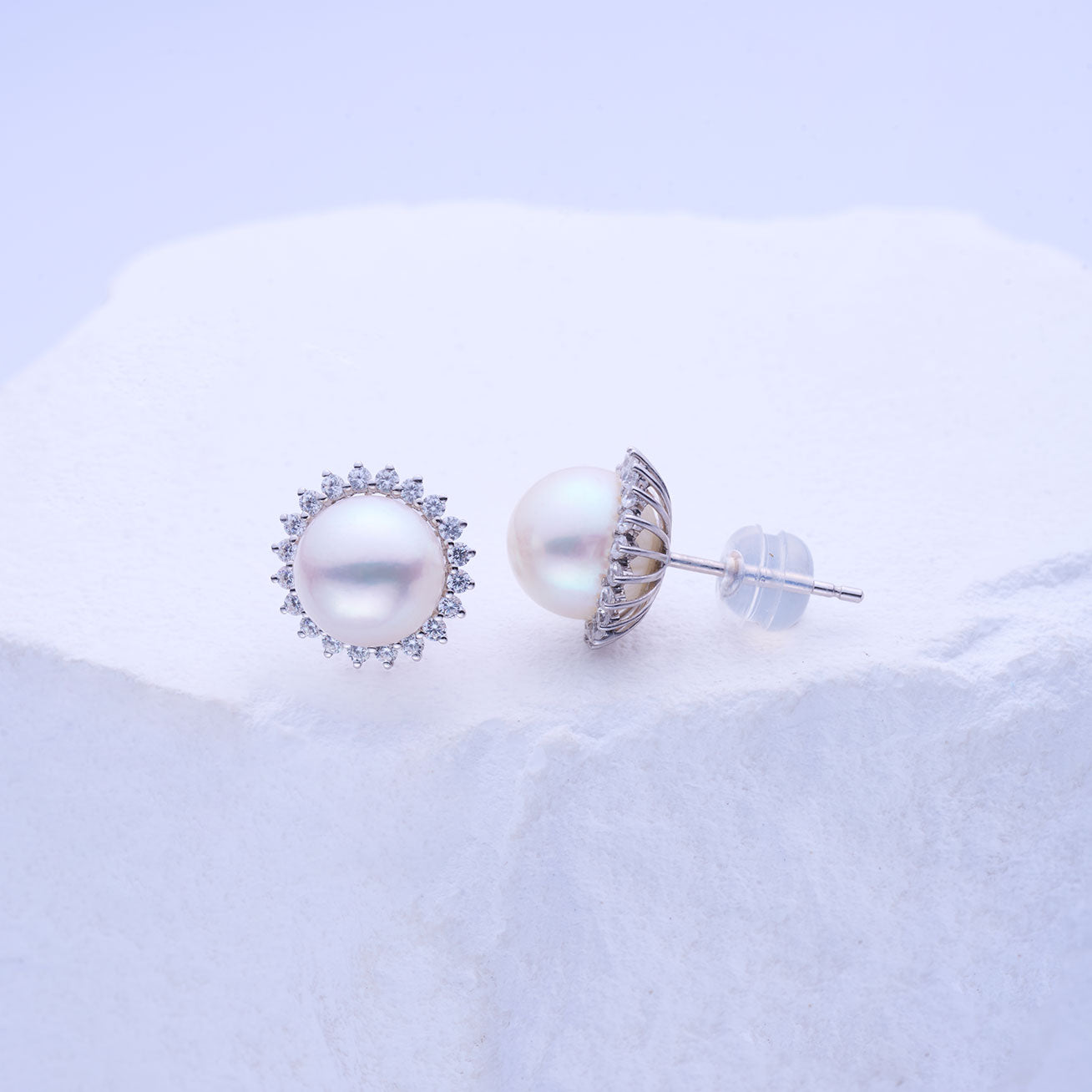 18K Gold Hanadama Akoya Pearl Earrings - AAA Quality Japanese Cultured Pearls for Women | Perfect for Weddings, Anniversaries & Special Occasions