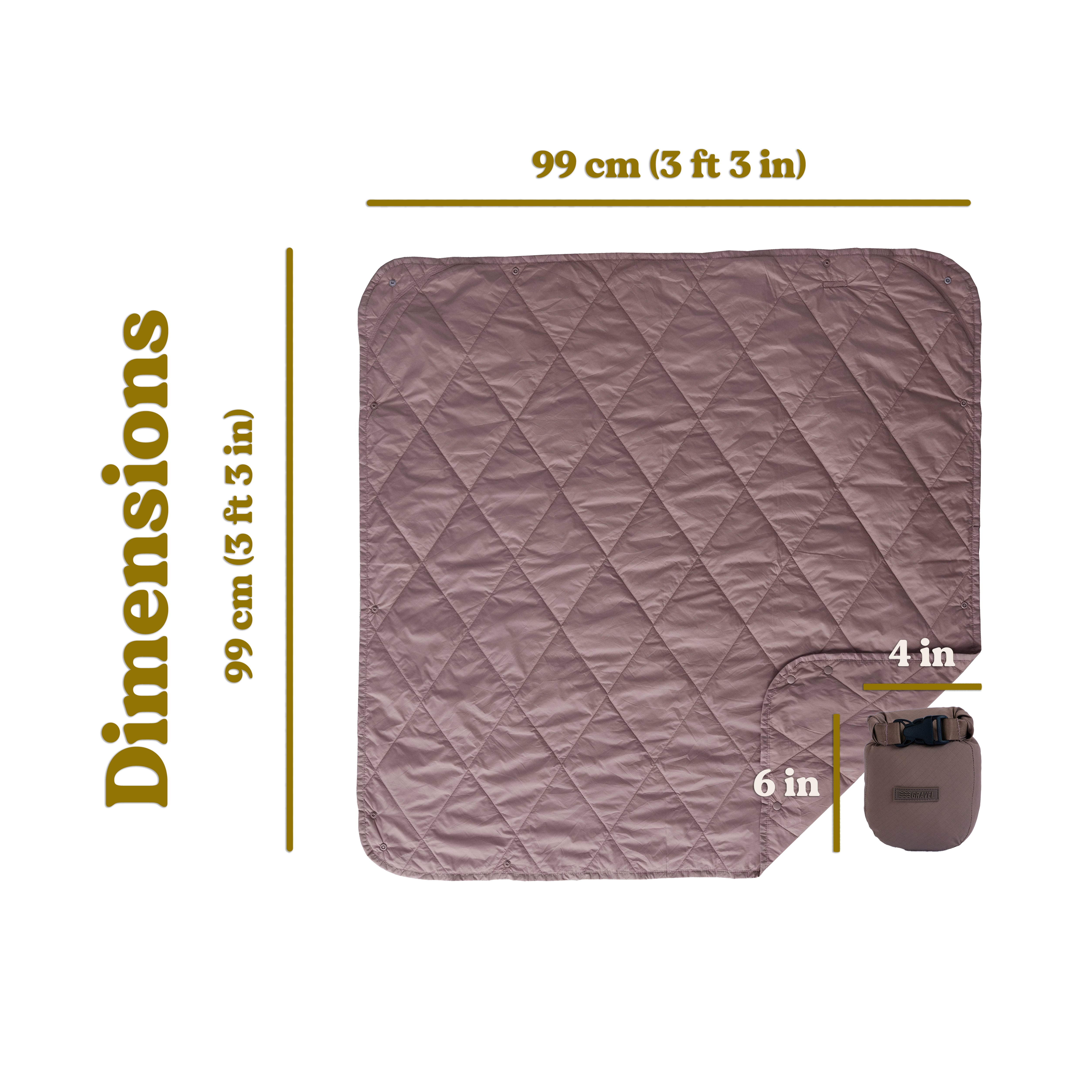 UltraPak™ MINI Kids Blanket - Packable & Puffy Travel Blanket for Boys & Girls | Soft & Warm World Wonders Design | Perfect for Airplane, Car, Camping & Sleepovers