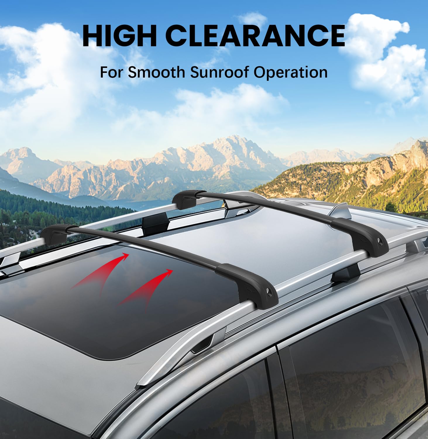 Lockable Aluminum Roof Rack Cross Bars for Subaru Forester 2014-2025 - Heavy Duty Cargo Carrier for Kayak, Canoe, Bike, Snowboard & Luggage | Perfect for Road Trips & Outdoor Adventures