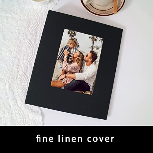 8x10 Linen Photo Album - 26 Page Picture Book Holds 52 Photos | Scrapbook, Wedding, Family Memory Keepsake | Art Presentation Folder for Certificates & Picture Storage