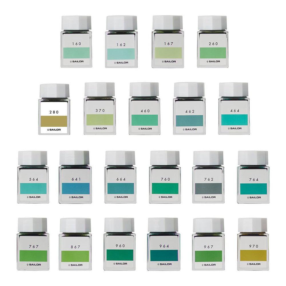 Sailor Ink Bottle (20ml) - Premium Fountain Pen Ink for Calligraphy & Writing - Vibrant Green Ink Studio Collection - Perfect for Journaling, Art, and Professional Use