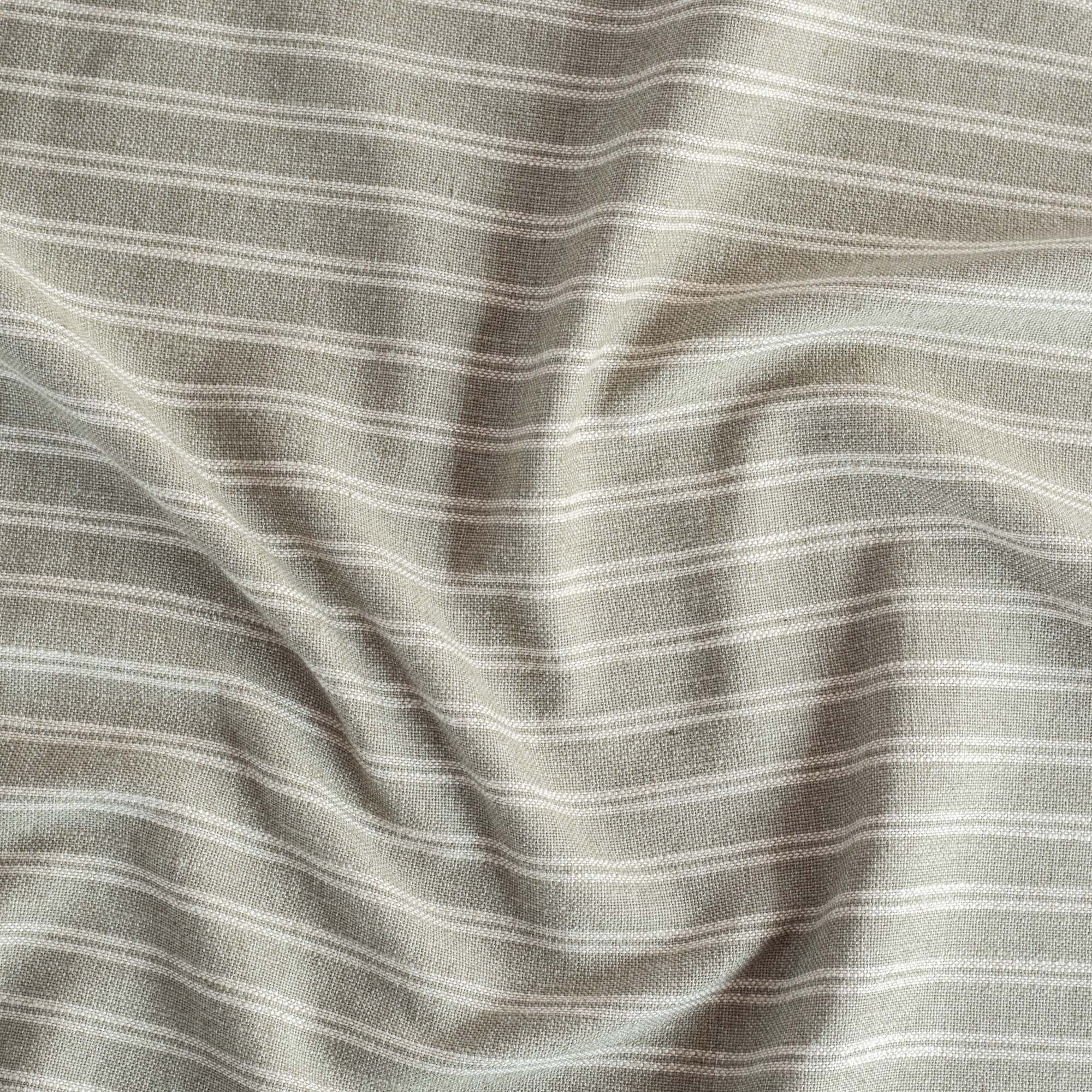 Conway Stripe Fabric - Sage Green Upholstery Material for Sofa, Curtains & Home Decor | Premium Cotton Blend for DIY Projects & Interior Design