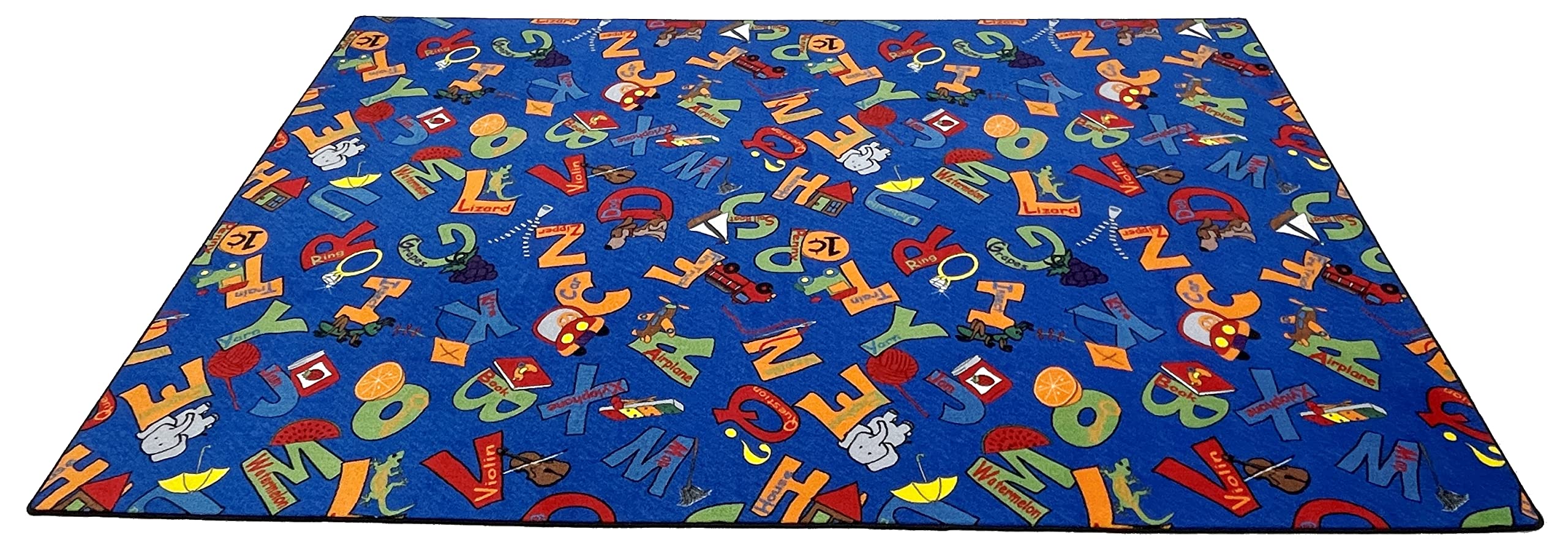 Educational ABC Alphabet Kids Carpet 4' x 6' - Multicolor Learning Rug for Toddlers & Children | Non-Slip Playroom, Bedroom & Classroom Rug | Perfect for Early Childhood Education, Reading Nook & Playtime