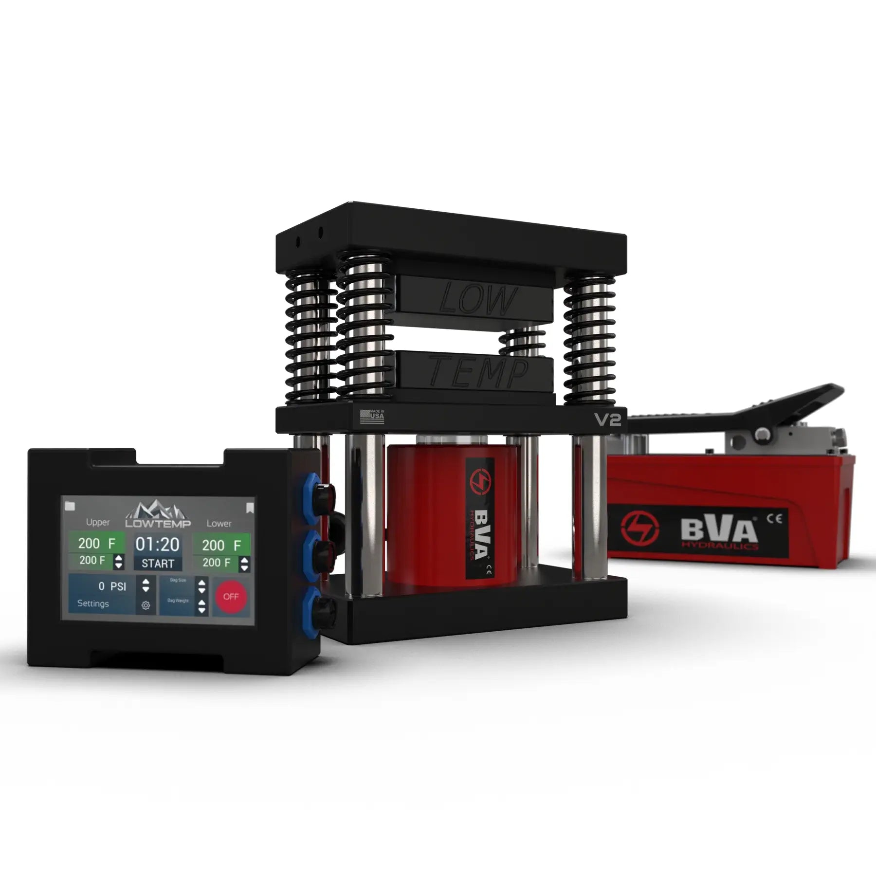 Lowtemp Industries V2 3x5 20 Ton Rosin Press Machine for Extracting Essential Oils - Perfect for Home DIY Rosin, CBD, and Cannabis Extraction