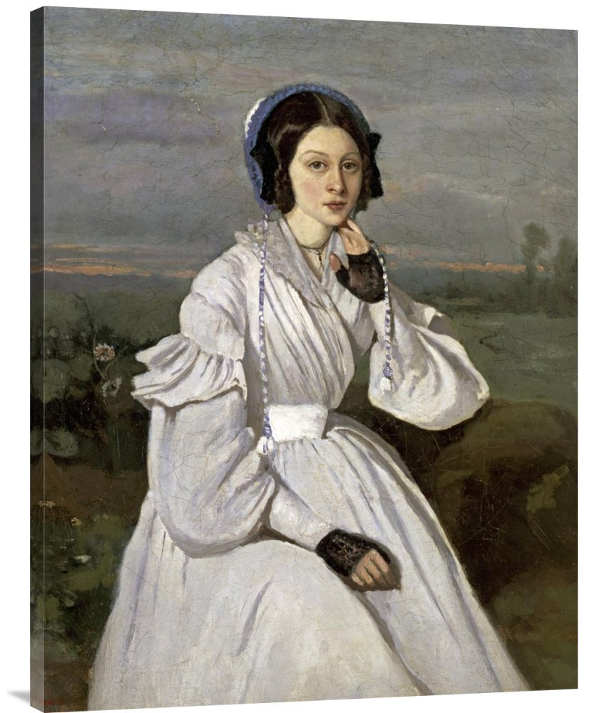 Jean-Baptiste-Camille Corot Marie-Louise Sennegon Gallery Wrap Canvas Art Print - Premium Giclee Wall Decor for Living Room, Bedroom & Office - Global Gallery Budget GCS-277120-36-142