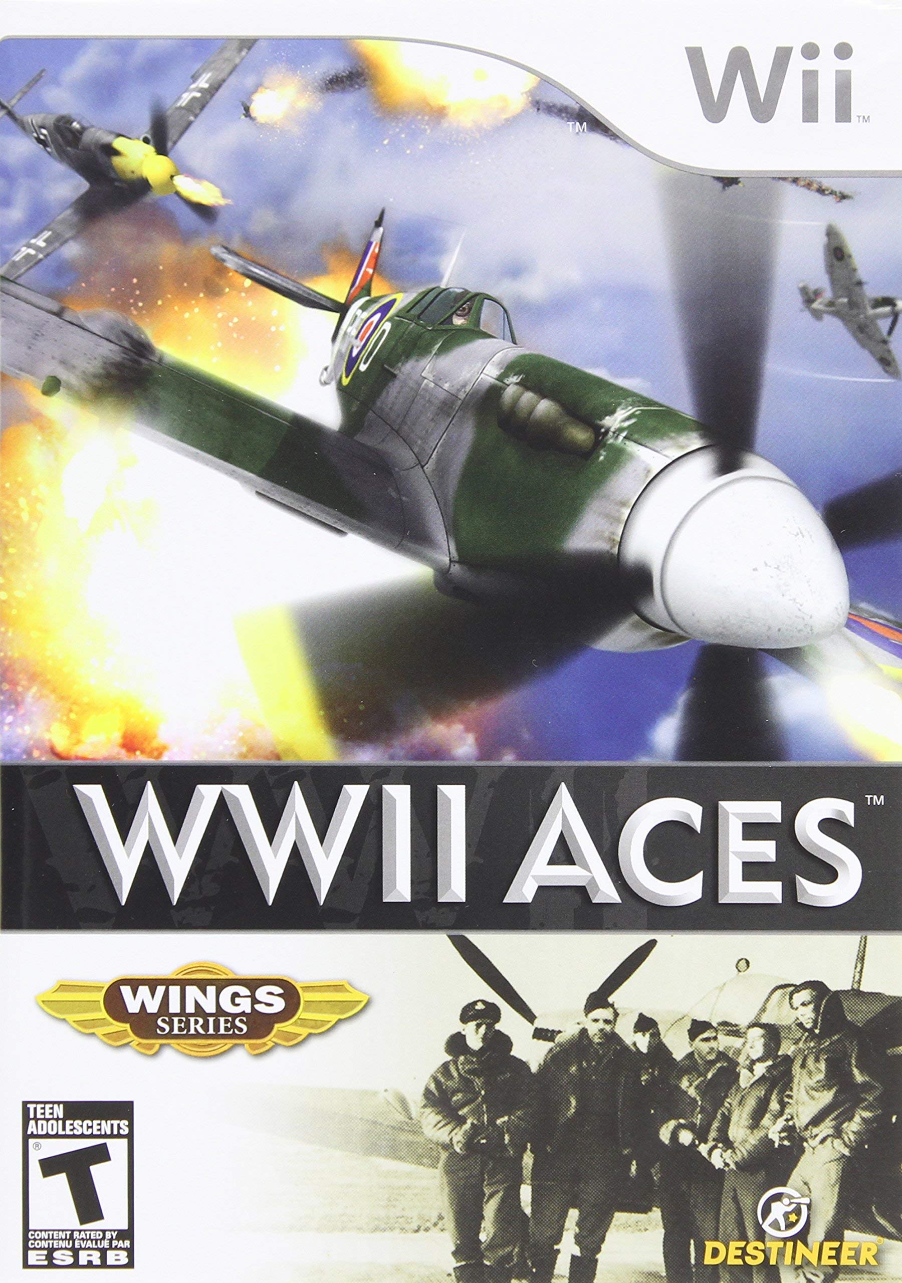 WWII Aces - Nintendo Wii Game (Renewed/Refurbished) | Classic Air Combat Simulation for History Buffs & Retro Gaming Enthusiasts | Perfect for Family Game Night & WWII History Lovers