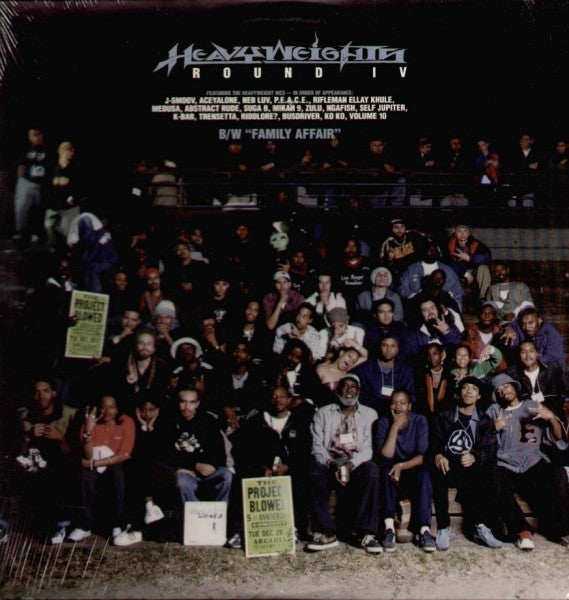 Abstract Rude & Tribe Unique Heavyweights Round IV - Family Affair BR001 Vinyl Record | Underground Hip Hop Music for DJs & Collectors | Perfect for Home Listening & Music Production