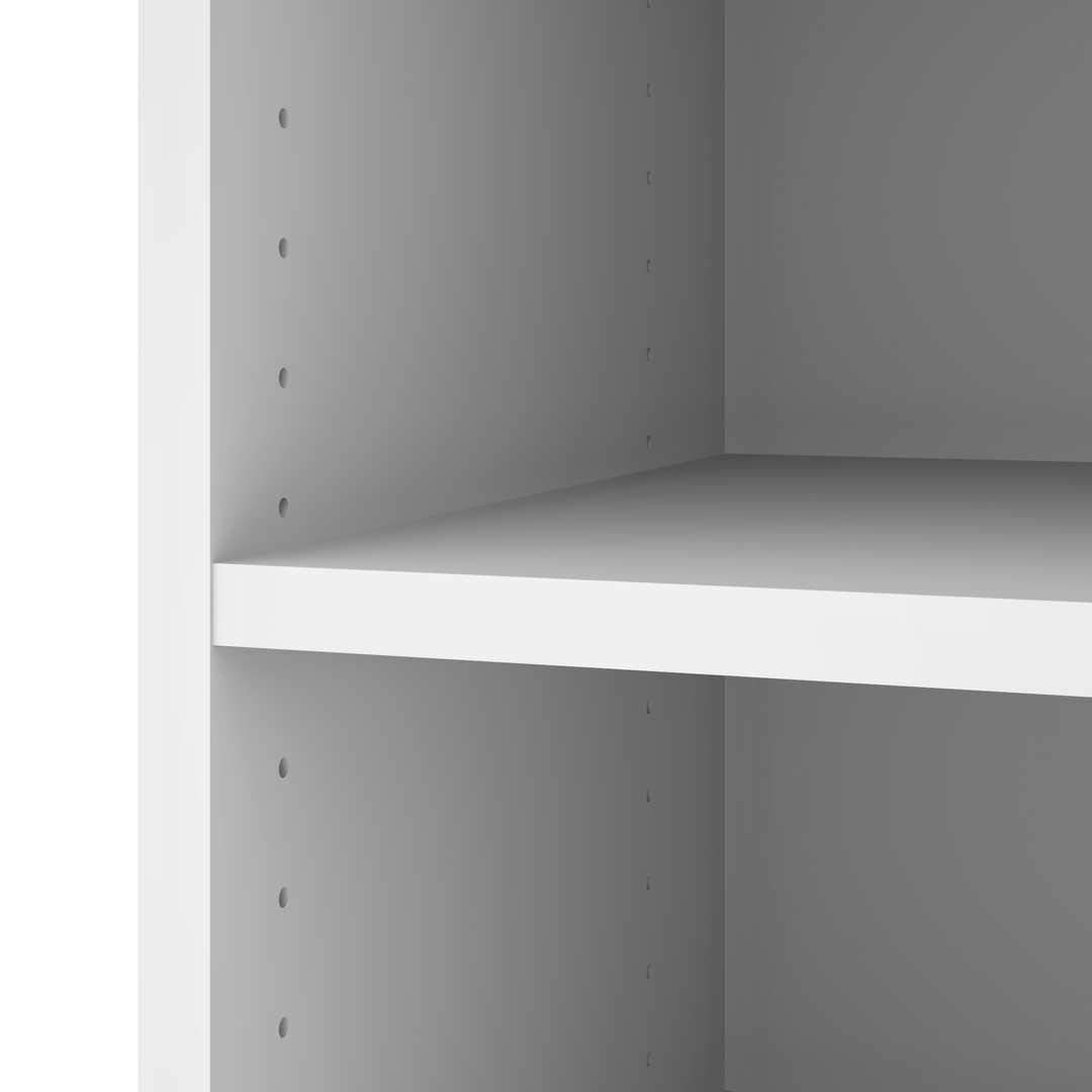 Bestar 36-inch White Closet Organizer - Versatile Wardrobe Storage for Bedroom, Mudroom, Entryway & Kitchen Pantry | Space-Saving Solution for Clothes, Shoes & Home Organization