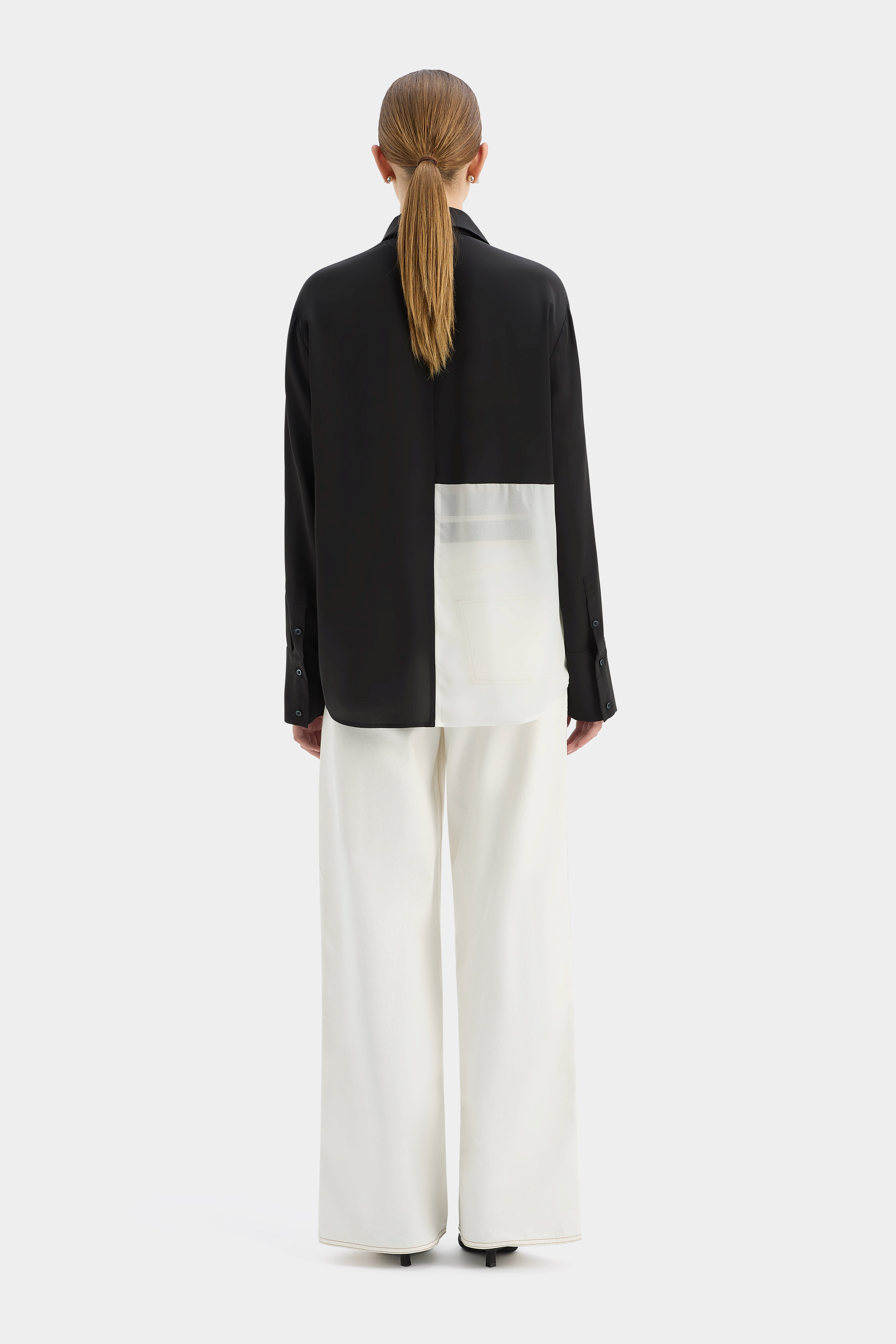 Adrienne Shirt Monochrome - Stylish Women's Casual Button-Down Top for Work & Everyday Wear