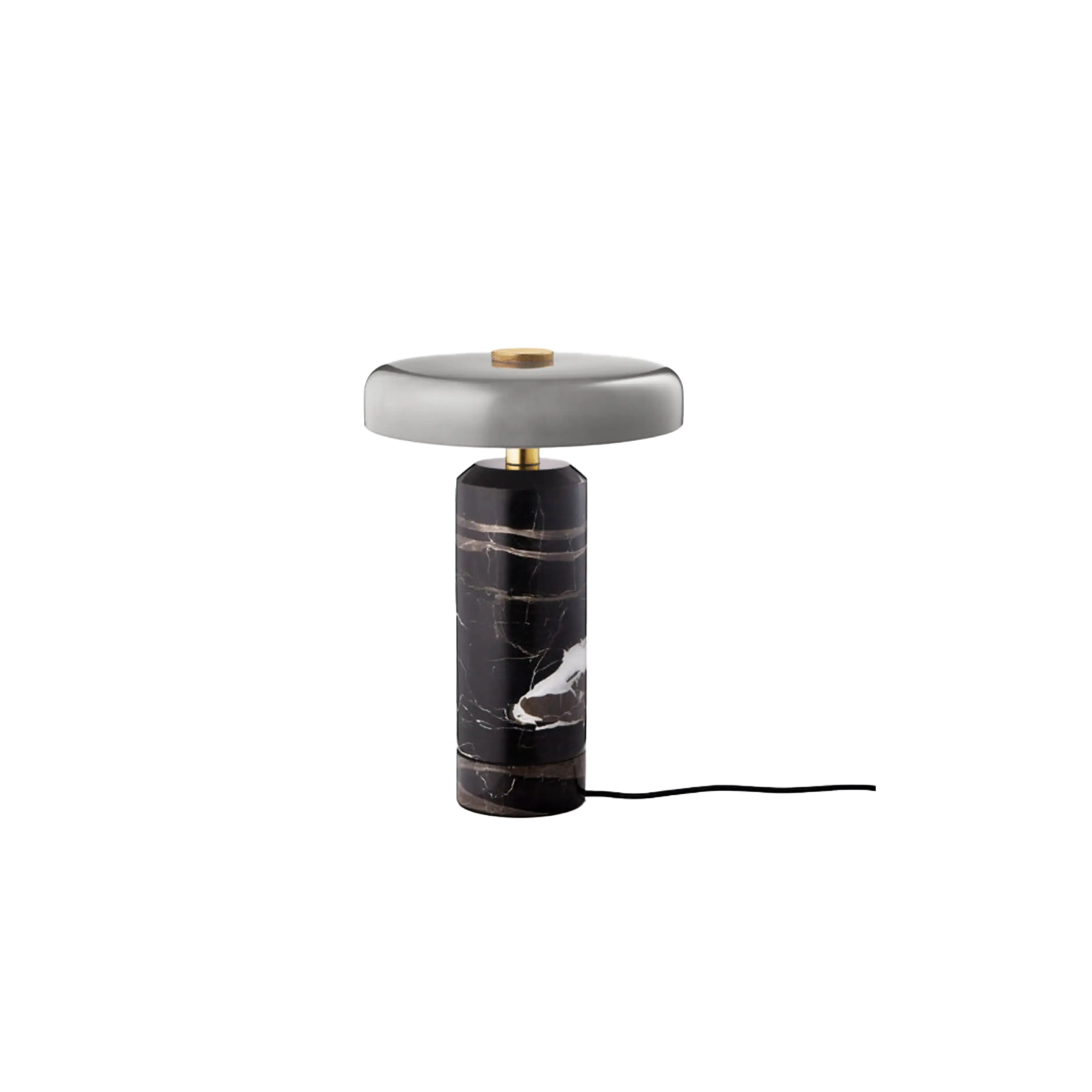 Elegant Marble LED Portable Lamp - USB Rechargeable, Dimmable, Touch Control for Bedroom, Office, and Outdoor Decor