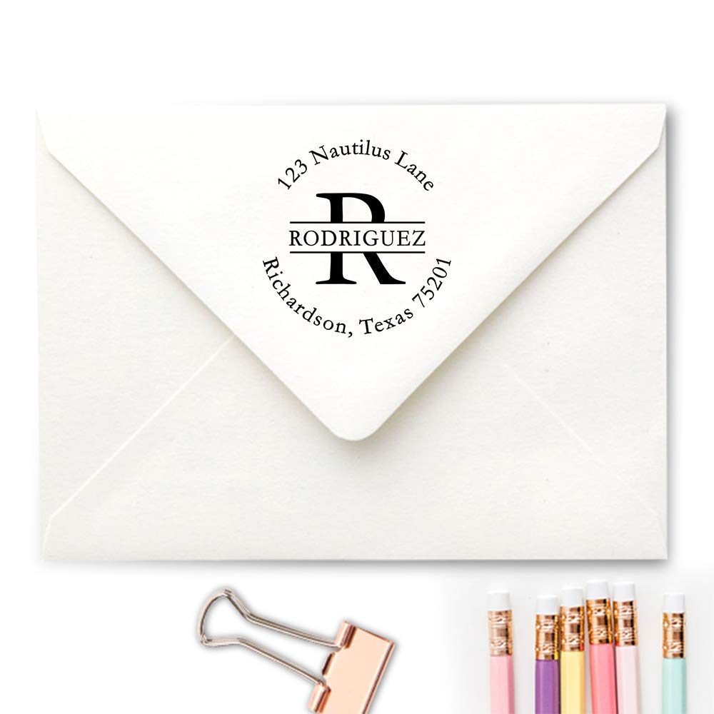 Custom Classic European Hand Stamp - Solid Oak Wood Stamp with Elegant Design 6 | Perfect for Wedding Invitations, Certificates & DIY Crafts