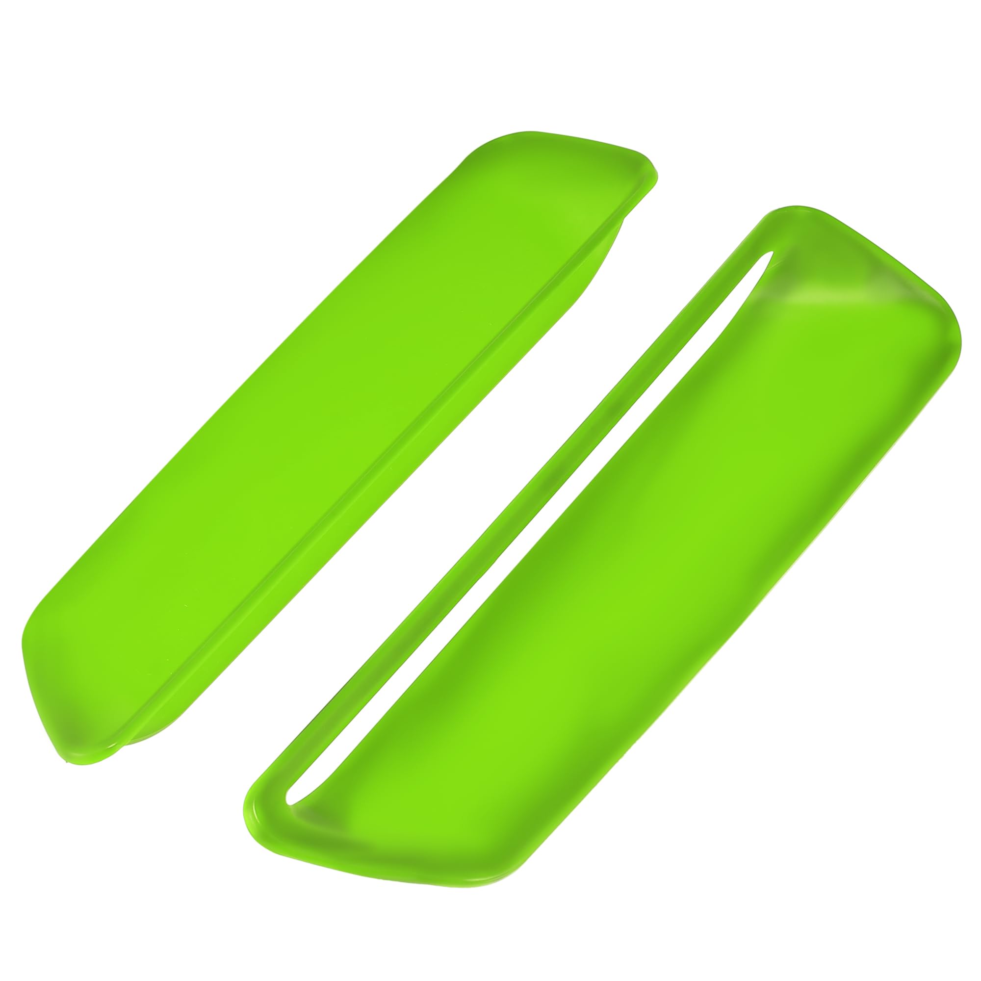 X AUTOHAUX Pair Front Engine Hood AC Vent Cover Trim - Green Replacement for Dodge Challenger 2015-2020 | Perfect Fit & Style Upgrade for Car Enthusiasts