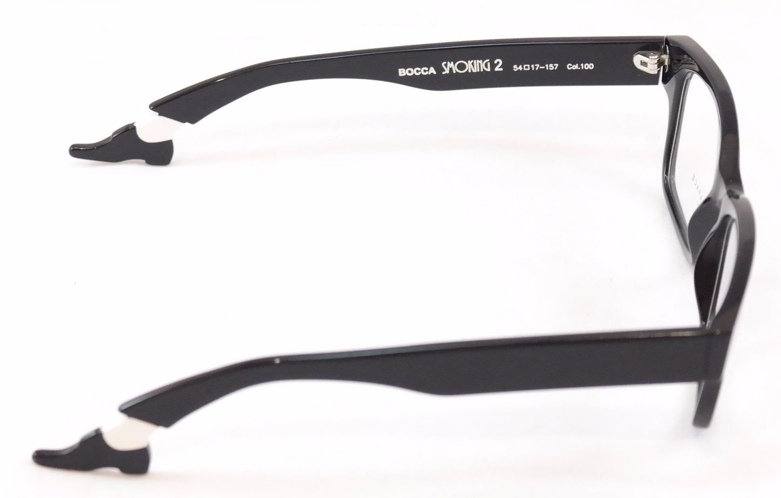 Face A Face Bocca Smoking 2 100 Black Plastic Eyeglasses Frame - Handmade in Italy - Perfect for Reading, Work & Fashion Statement