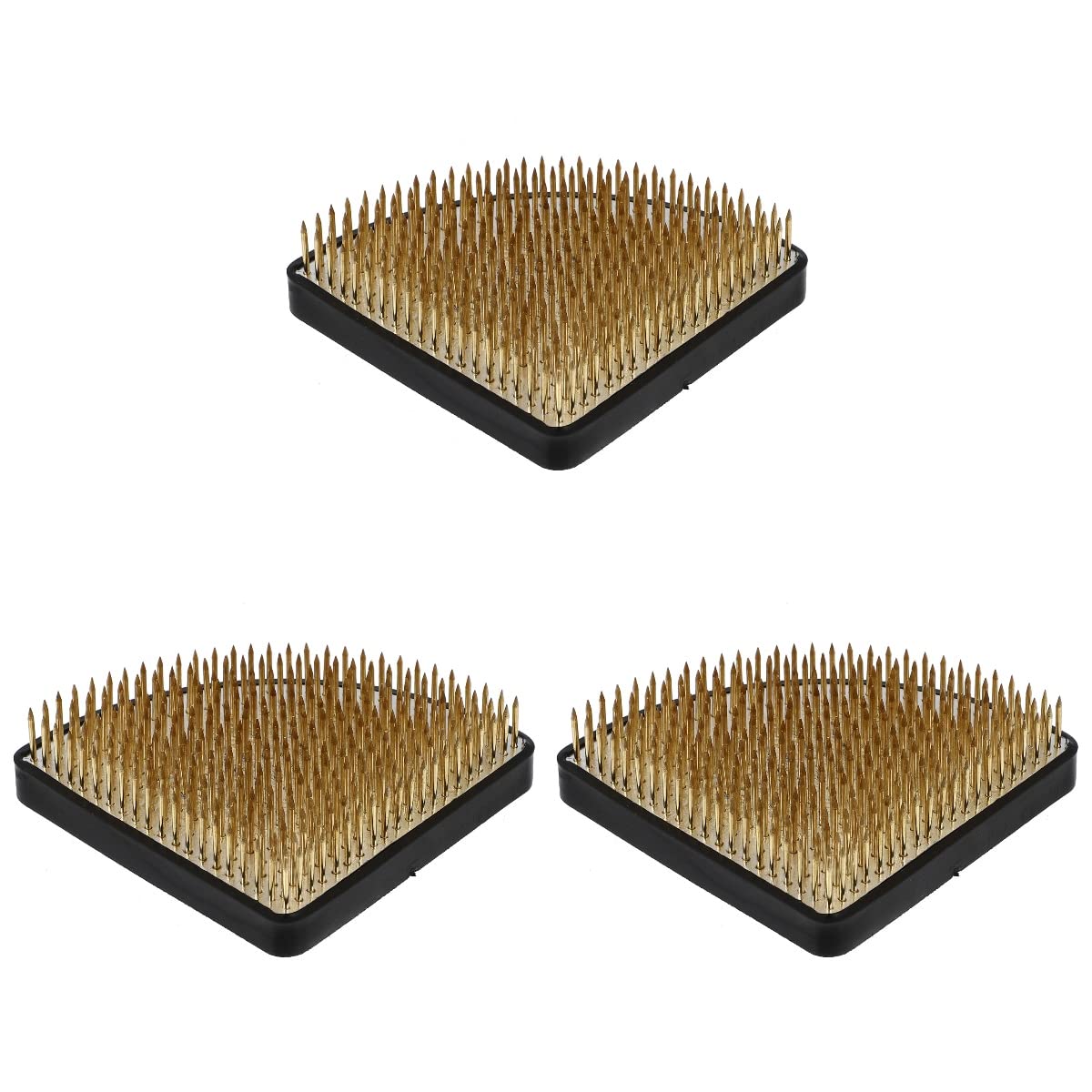 BESPORTBLE 3-Piece Copper Flower Arrangement Fixing Base - Floral Foam Holder, DIY Flower Planting Stand for Home Decor, Centerpieces, Wedding & Party Arrangements