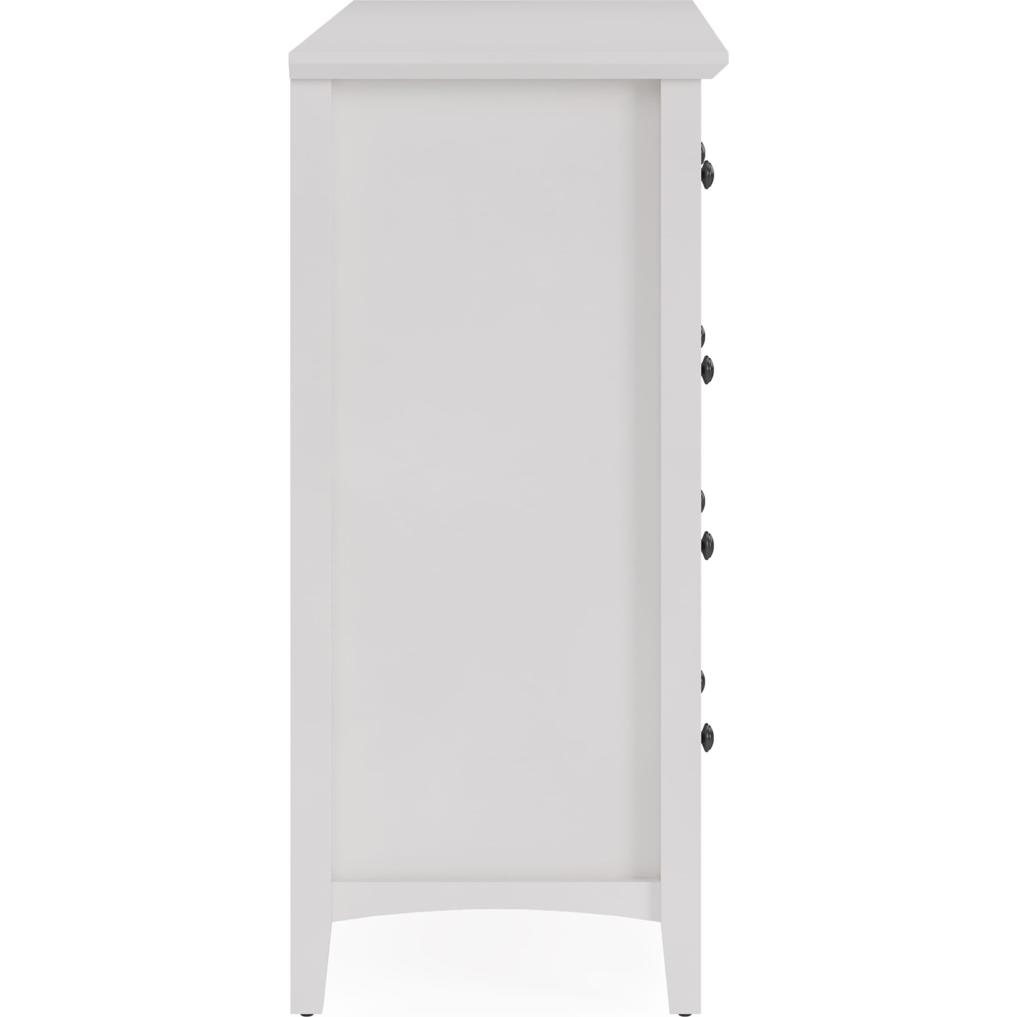 Grace 8-Drawer Dresser in Snowfall White - Modern Bedroom Storage Furniture for Organizing Clothes & Accessories (2024)