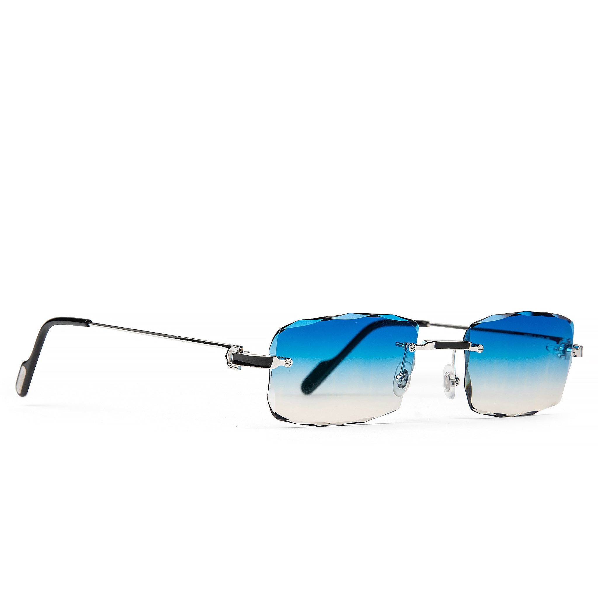 Cartier CT0343O 002 C Decor Rimless Sunglasses for Women - Luxury Designer Eyewear with UV Protection - Perfect for Outdoor Activities, Travel & Fashion Accessories