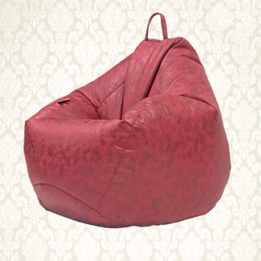 WYJW Bean Bag Chair - Ultra Soft Lazy Couch & Floor Gaming Chair for Bedroom, Living Room, Lounge - 7 Color Options (Red) - Perfect for Relaxing, Gaming & Small Space Living