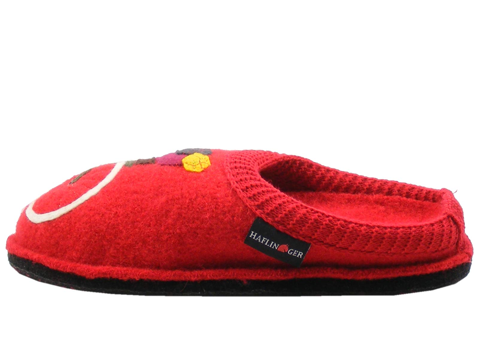 HAFLINGER Women's Cozy Open Back Slippers - Soft Wool House Shoes for Indoor Comfort & Relaxation at Home