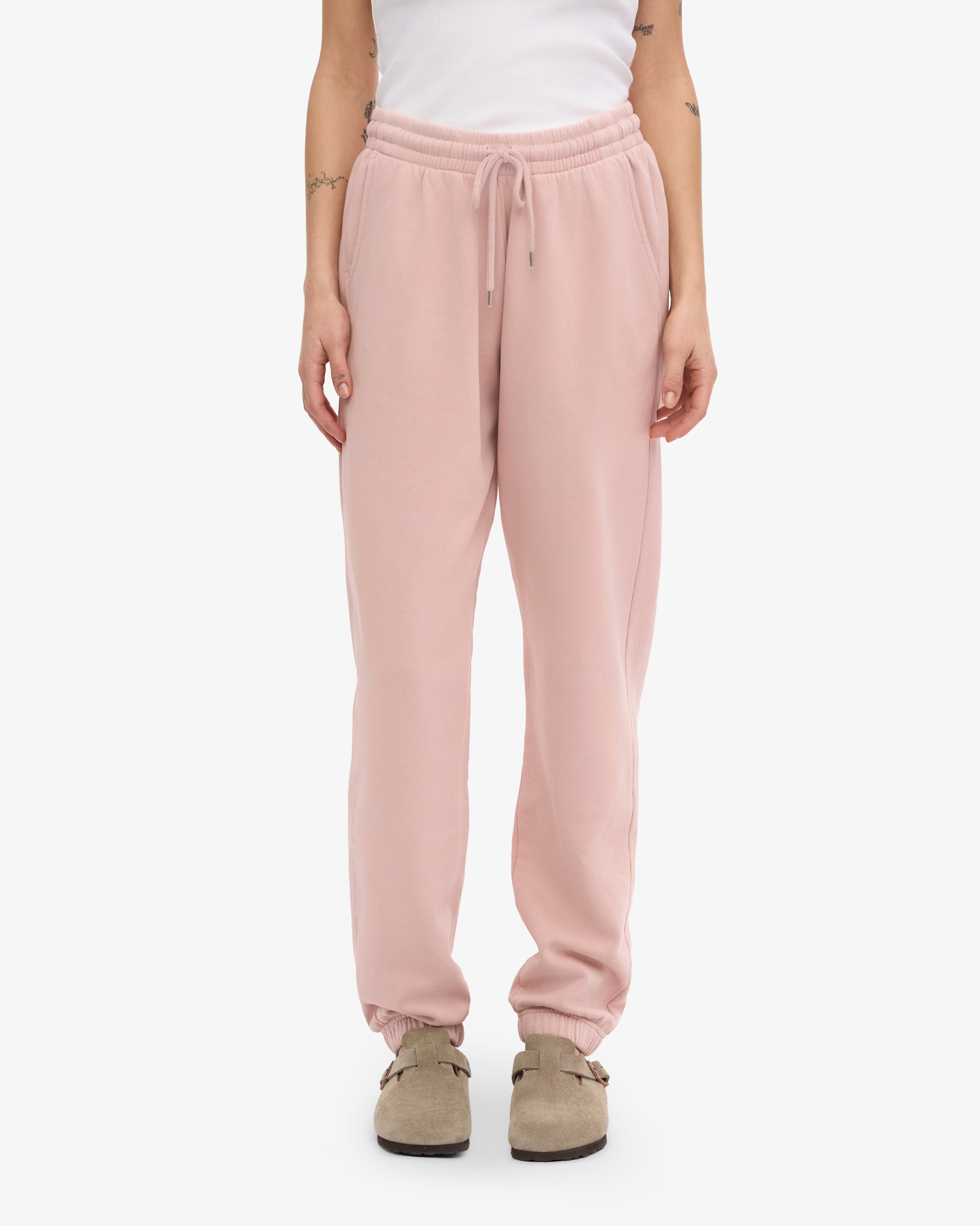 Organic Cotton Sweatpants for Women - Soft & Comfortable Faded Pink Joggers - Perfect for Yoga, Lounge & Casual Wear
