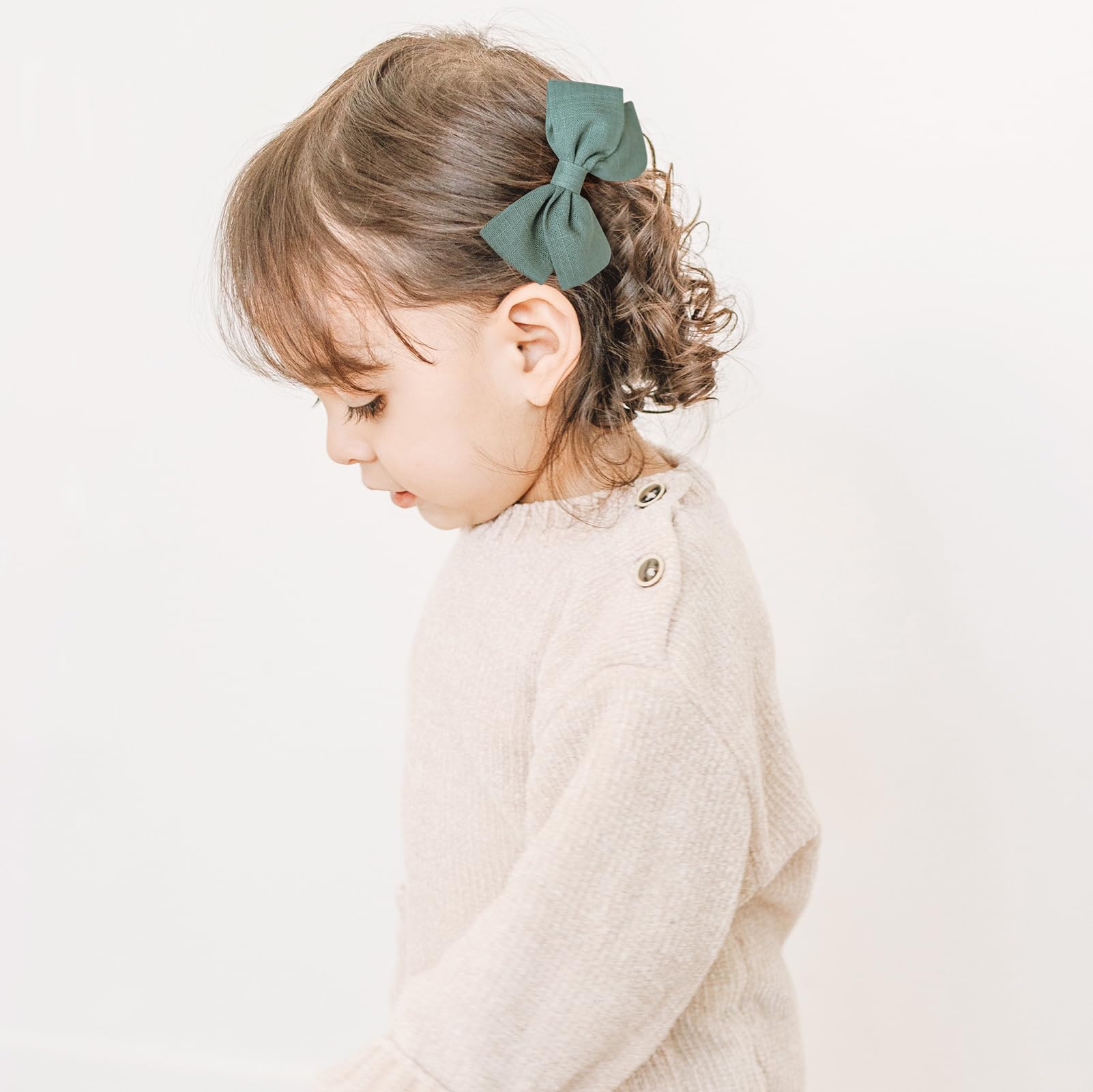 Prohouse 40 PCS Non-Slip Baby Hair Clips for Girls - Soft Lined Hair Bows & Barrettes for Infants, Toddlers & Kids (20 Pairs) | Perfect for Daily Wear, Parties & Special Occasions