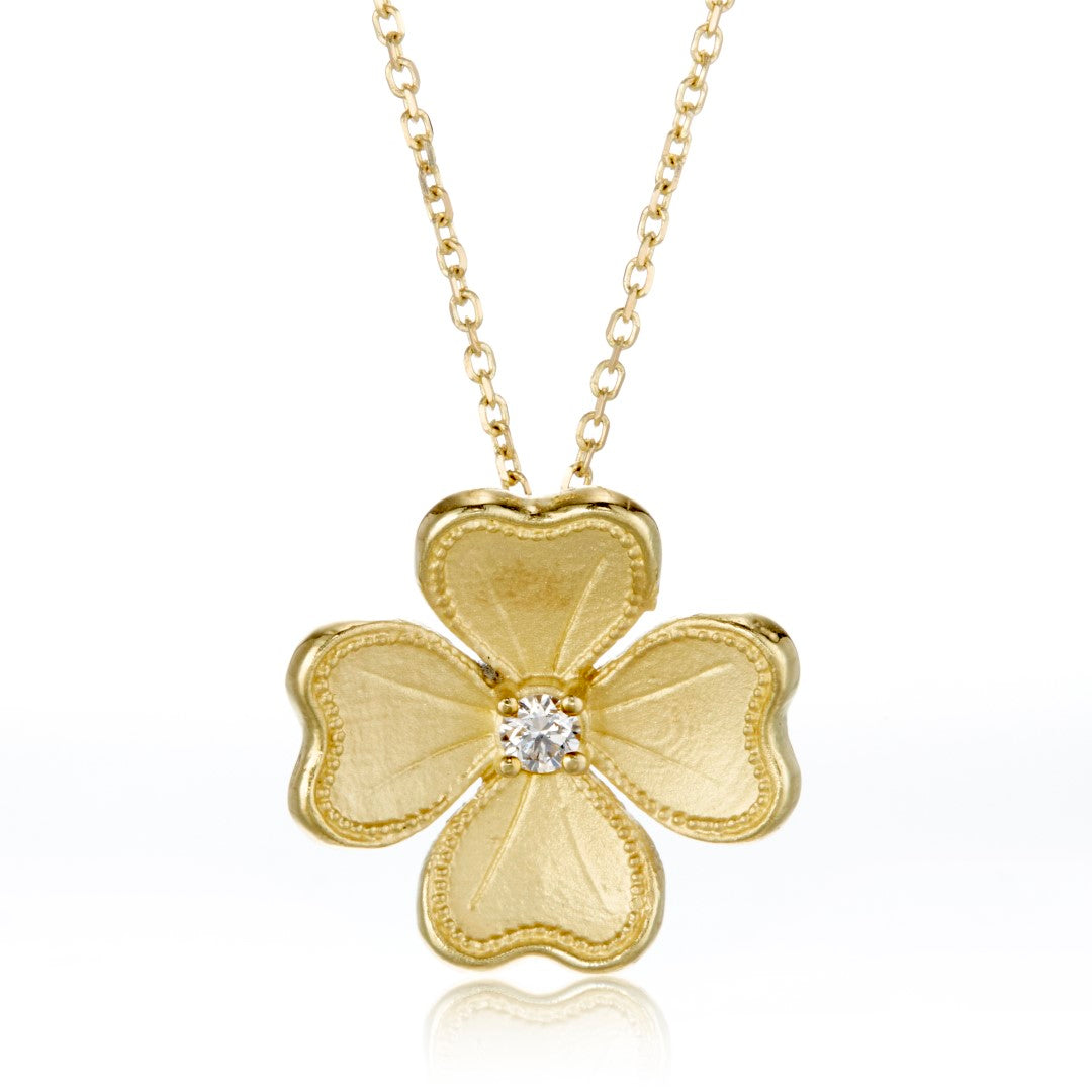 Dogwood Blossom Pendant Necklace - Elegant Floral Jewelry for Women - Perfect Gift for Mother's Day, Anniversary & Special Occasions