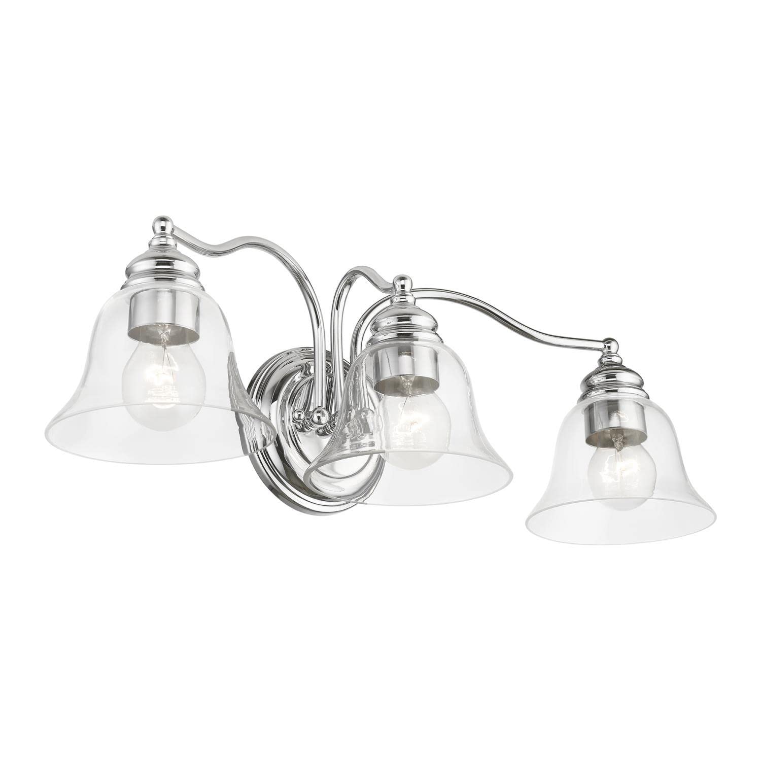 Moreland 3-Light Bathroom Vanity Light Fixture - Transitional Style - 7.5