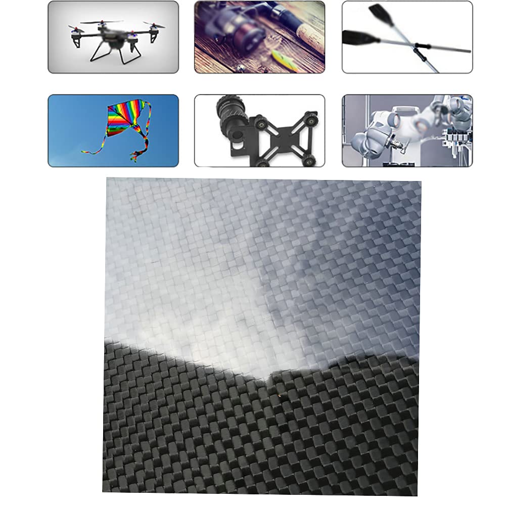 GOONSDS 100% 3K Carbon Fiber Plate - 300x600mm x 3mm Thick Glossy Panel Sheet for RC Models, DIY Projects & Automotive Applications | High-Strength Fiber Material for Drone Frames, Car Parts & Industrial Use