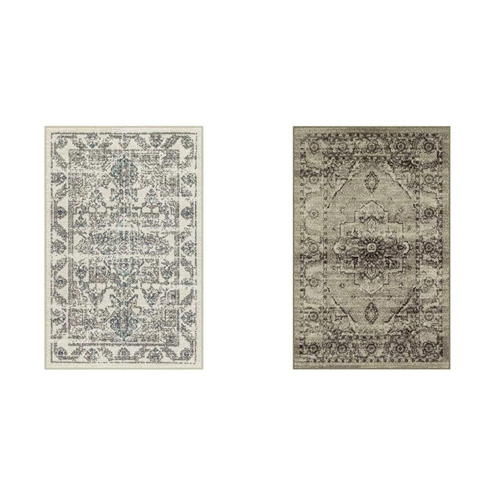 Vintage Distressed Tapestry Non-Slip Kitchen Rug 2'6