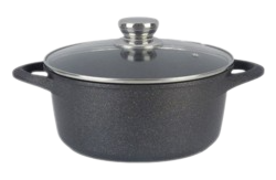Premium NEWARE Marble Pots - Set of 4 Sizes (Small, Medium, Large, XL) for Modern Kitchen & Dining | Elegant Marble Cooking Pots & Serving Bowls for Soups, Salads, Pasta & Home Decor