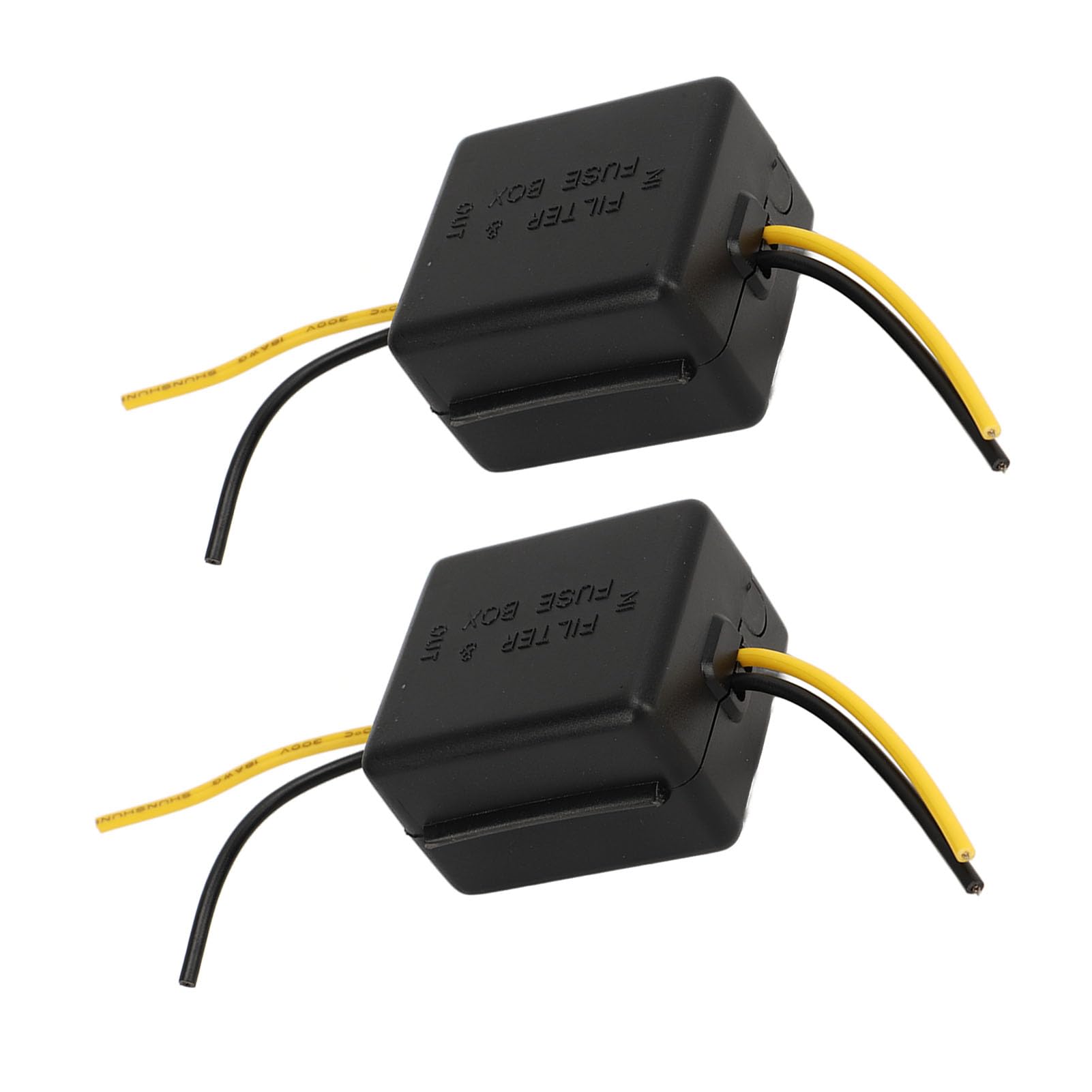 12V Stereo Power Supply Filter - 2 Pack Audio Noise Reduction Power Filter for Equalizers & Amplifiers - Improve Sound Quality for Home & Car Audio Systems