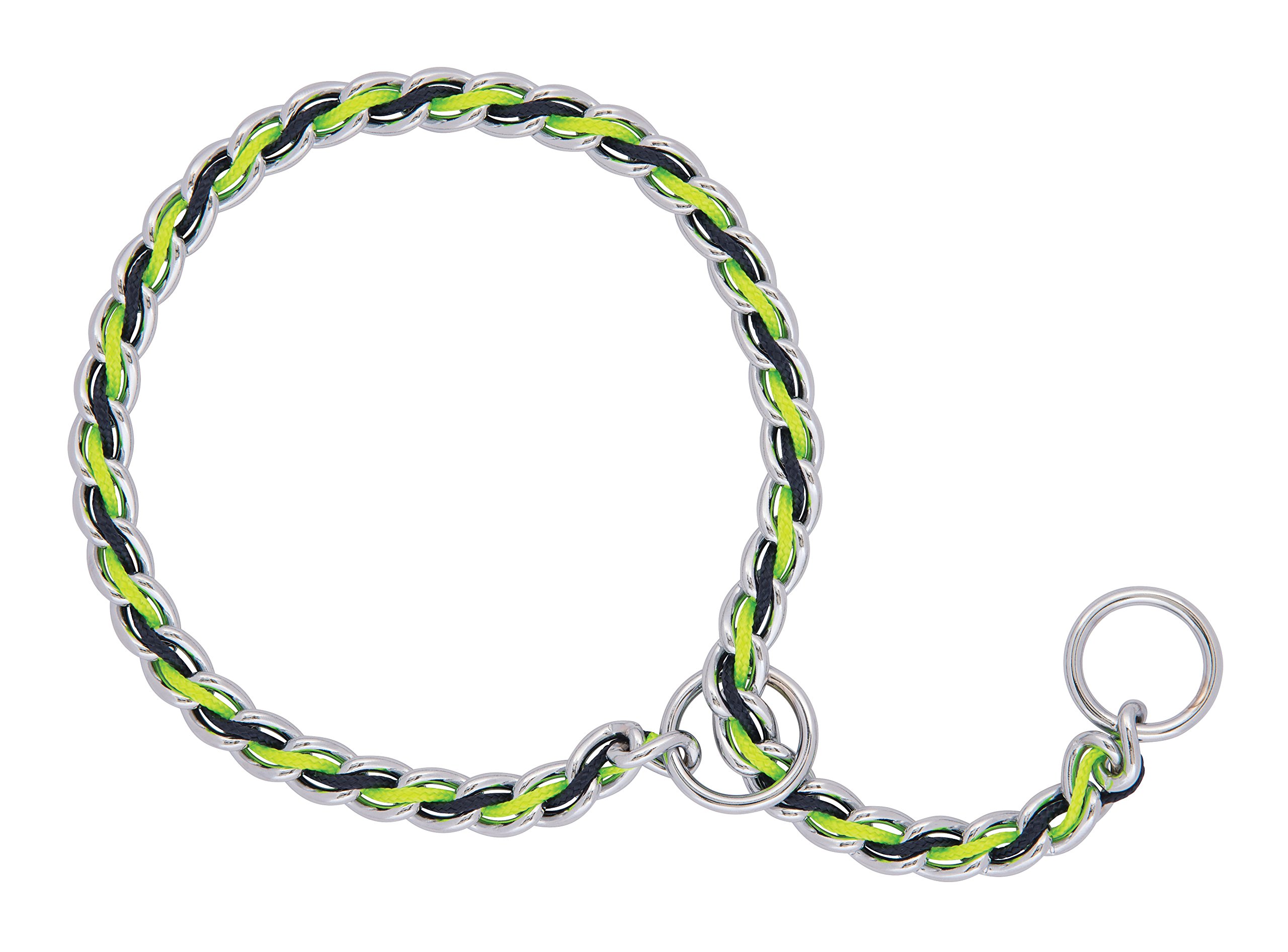 Premium Laced Chain Slip Dog Collar - Adjustable & Stylish Pet Collar for Small to Medium Dogs - Perfect for Training, Walks & Everyday Use