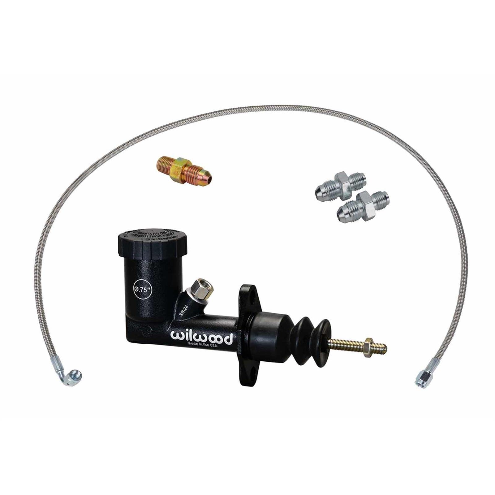 Wilwood GS Compact Remote Master Cylinder Kit - 3/4 Inch Aluminum Body with Brake, Clutch & Gauge Lines | High Pressure Die Cast Construction | Perfect for Off-Road, Racing & Performance Vehicle Upgrades