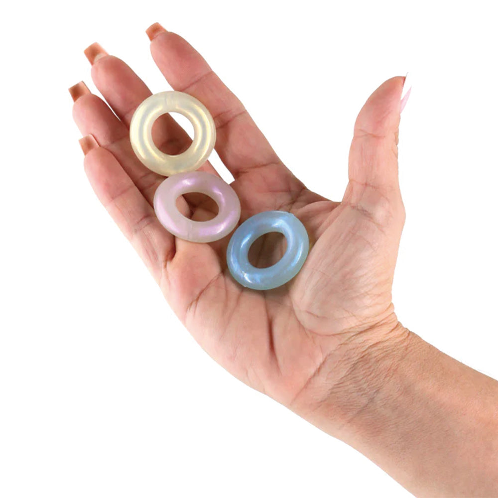 Premium Stamina Cock Rings 3 Pack - Durable Silicone Cock Rings for Men, Enhances Performance & Pleasure - Perfect for Couples & Solo Play