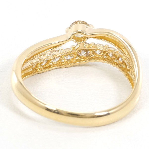 18K Yellow Gold Diamond Ring for Women - Elegant Wedding, Engagement & Anniversary Jewelry Gift - Perfect for Special Occasions