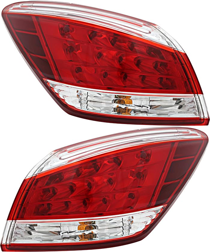 Nissan Murano Tail Lights Lamps Set - Compatible with 2011-2012 Models - Driver & Passenger Side Replacement - Enhance Visibility & Safety for Night Driving