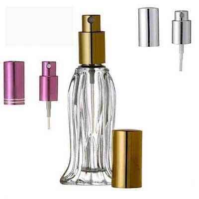0.6 oz Tulip-Shaped Glass Spray Bottle - Fine Mist Perfume Atomizer for Essential Oils & Cologne - Aromatherapy Refillable Bottle (72-Pack, Purple) - Perfect for DIY Perfumes, Skincare Toners & Home Fragrance Mists