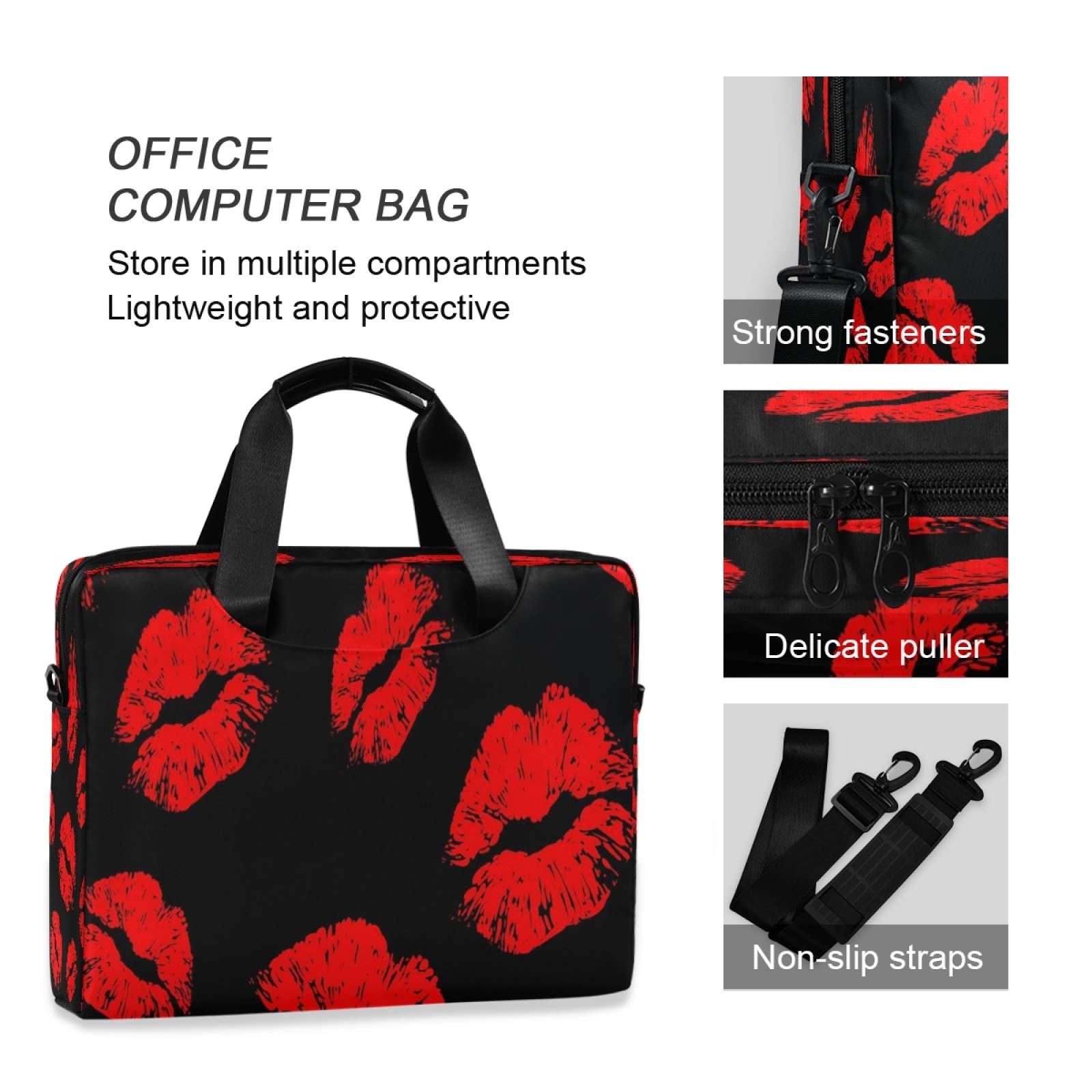 Premium Laptop Bag for 13-15.6 Inch Laptops - Lightweight Computer Carrying Case with Stylish Pattern, Perfect for Work, School & Travel