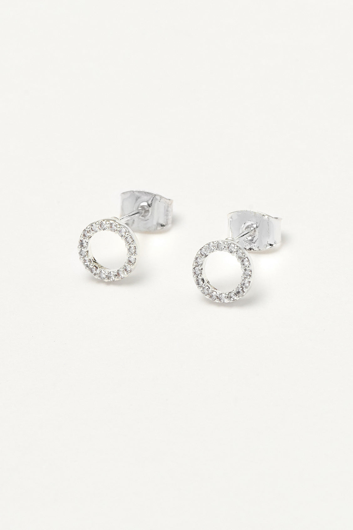 CZ Circle Earrings for Women - Elegant Cubic Zirconia Hoop Earrings - Perfect for Parties, Weddings & Everyday Wear