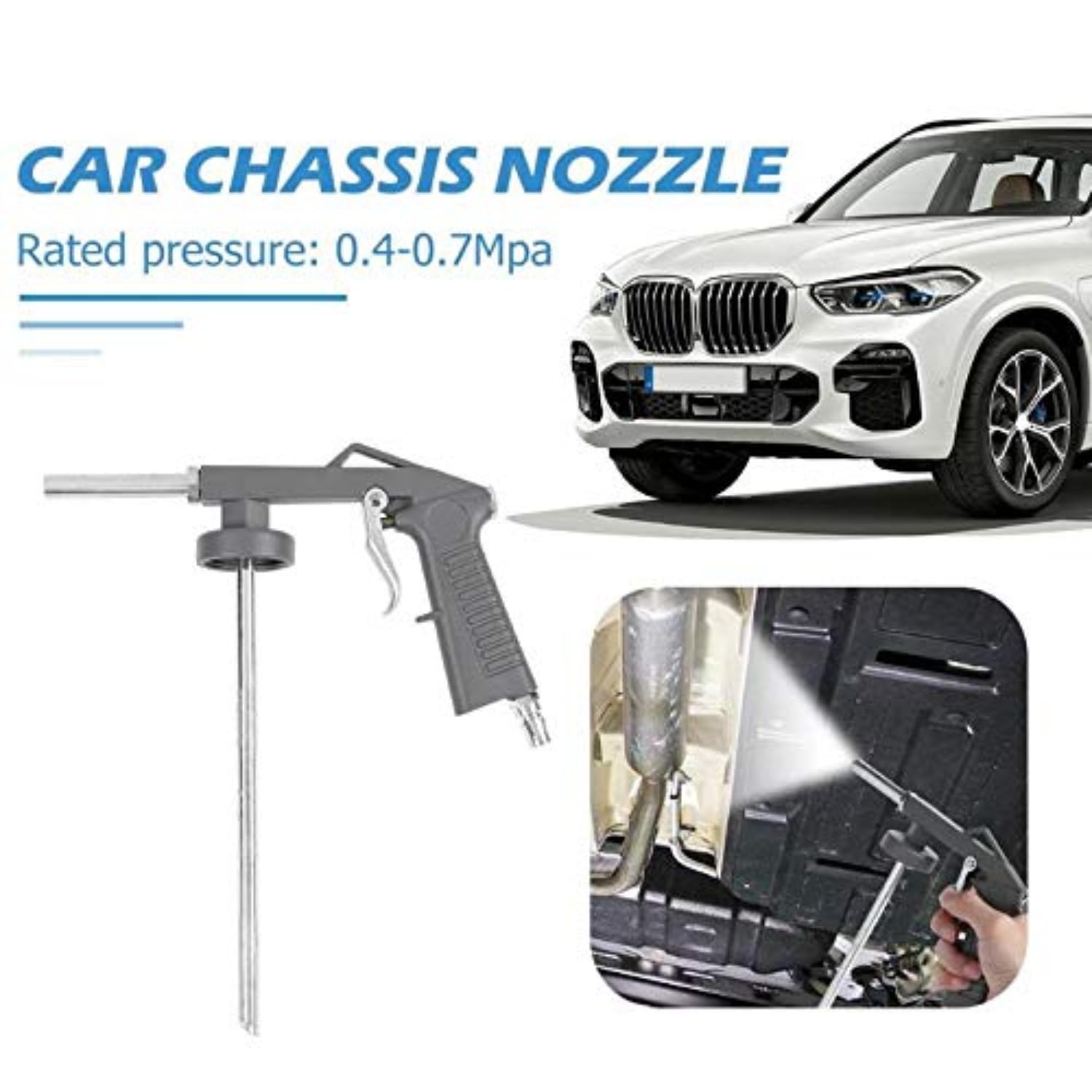 Professional Car Undercoating Spray Gun Kit with Bottle - Heavy Duty Underbody & Chassis Armor Applicator Tool for Rust Protection - Perfect for DIY Auto Maintenance, Truck Bed Liners, and Vehicle Rustproofing Projects