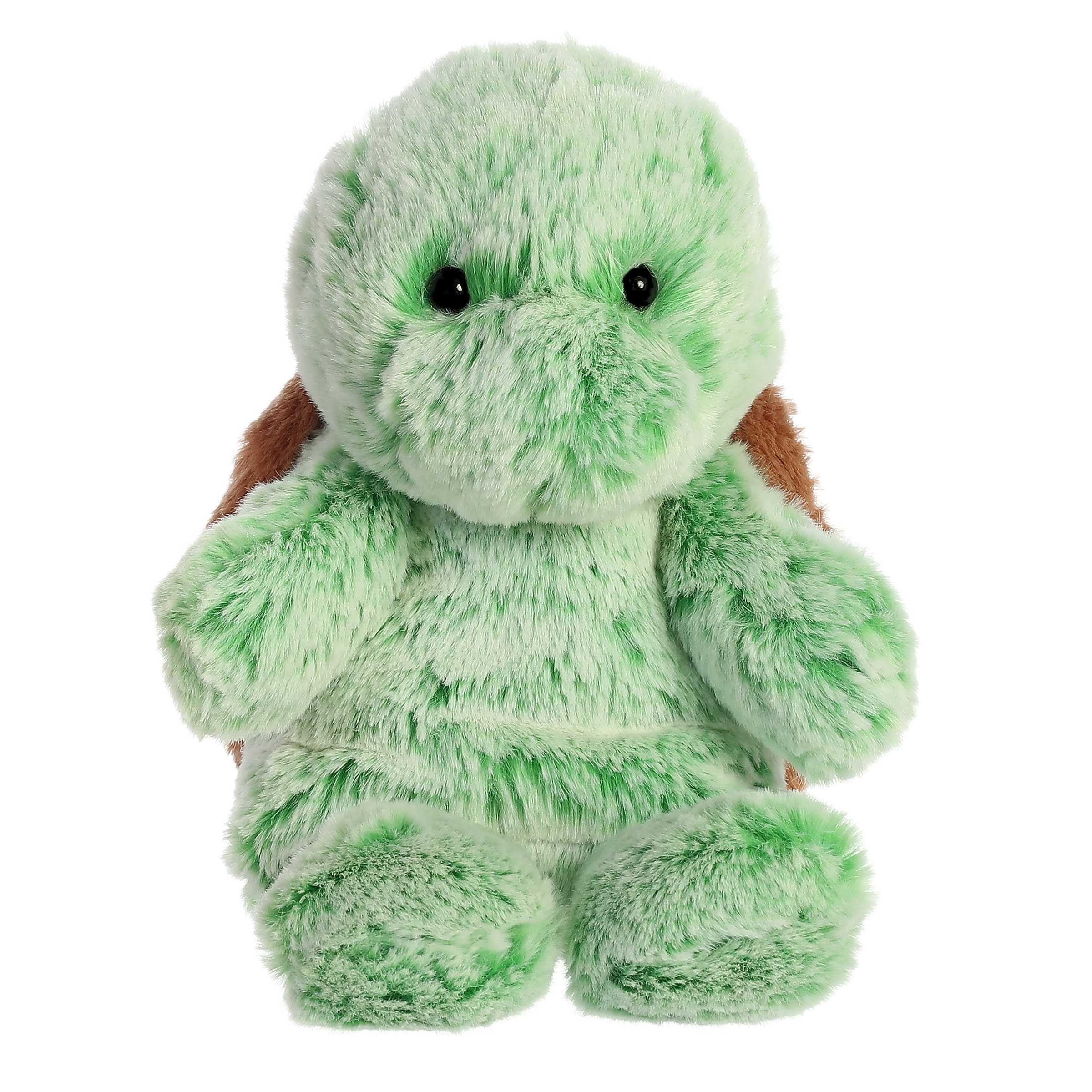 Aurora® Soft & Cuddly Green Turtle Stuffed Animal - 9 Inch Plush Toy for Kids | Perfect for Bedtime Comfort, Imaginative Play & Emotional Support | Ideal Gift for Birthdays & Holidays