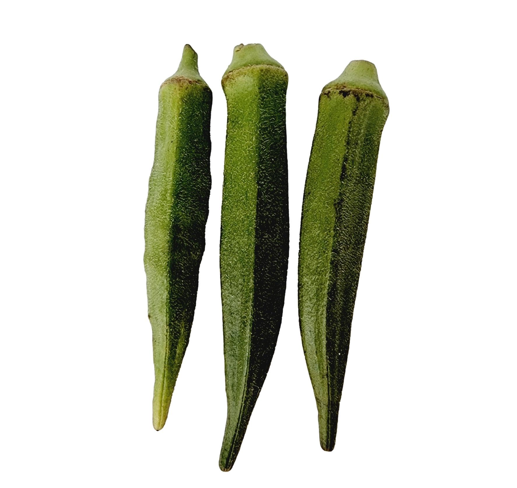 100% Pure Okra Powder (Lady's Finger Powder) - Natural & Organic Abelmoschus Esculentus - 1.76oz/50g for Smoothies, Baking & Healthy Recipes
