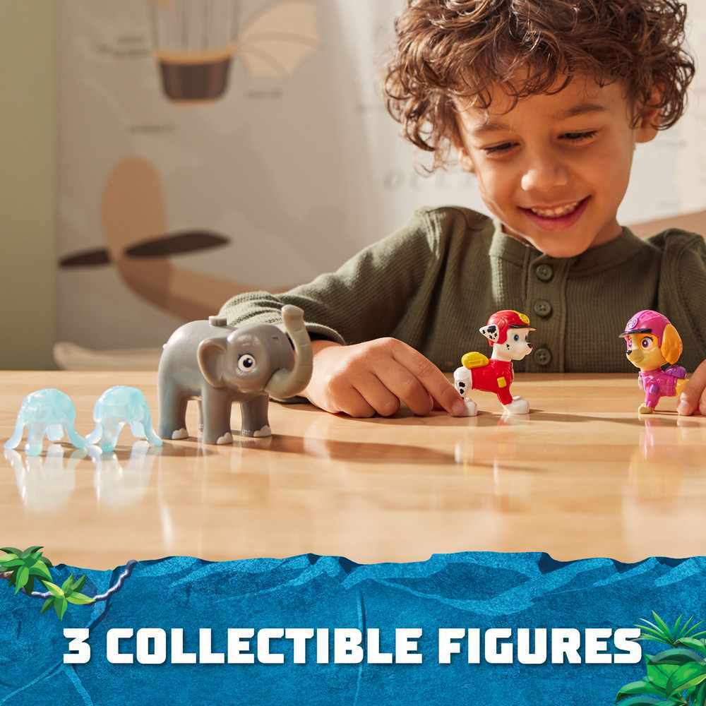 PAW PATROL Jungle Hero Pups Figure Set - Marshall, Skye & Elephant | Adventure Play Toy for Kids | Perfect for Birthday Gifts & Role-Playing Fun