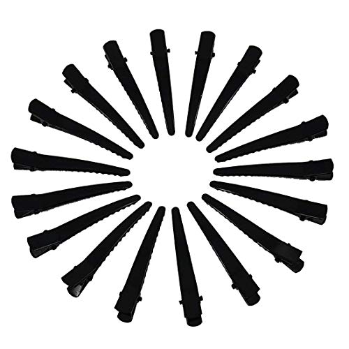 Professional Hair Sectioning Clips for Styling - 12 Pack Black Salon Hair Clips for Women, Hairstylists & Home Use - Perfect for Hairdressing, Braiding, Coloring & Salon Styling