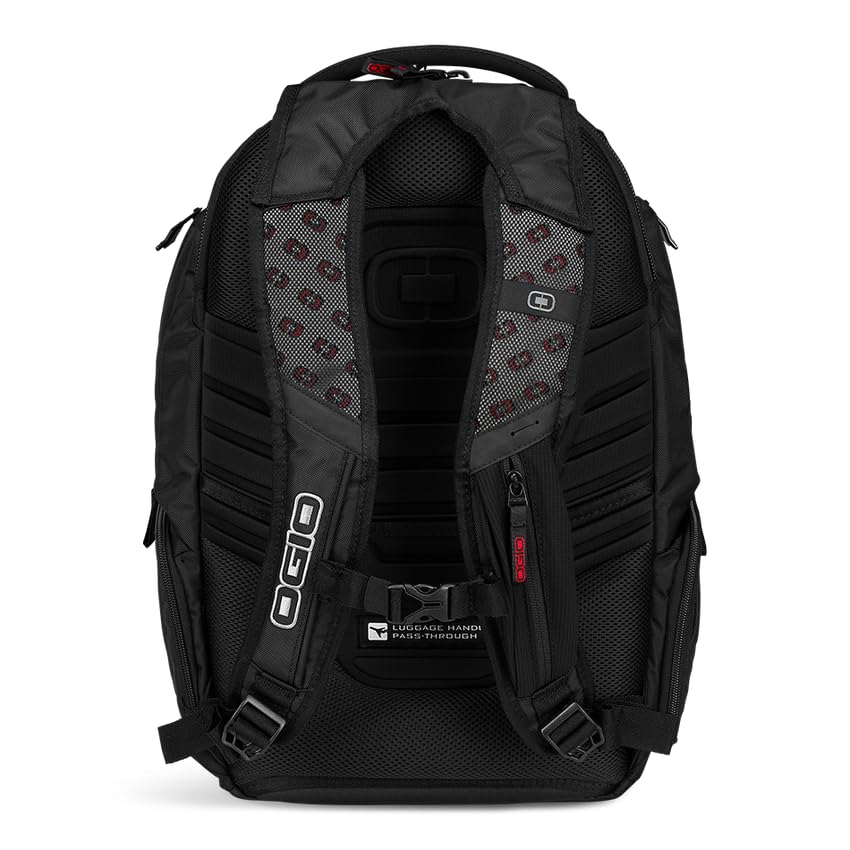 OGIO Renegade Backpack - Large Durable Laptop Backpack for Men & Women, Water-Resistant Travel Backpack with USB Charging Port, Perfect for Work, School, College, Hiking & Outdoor Adventures (Black)