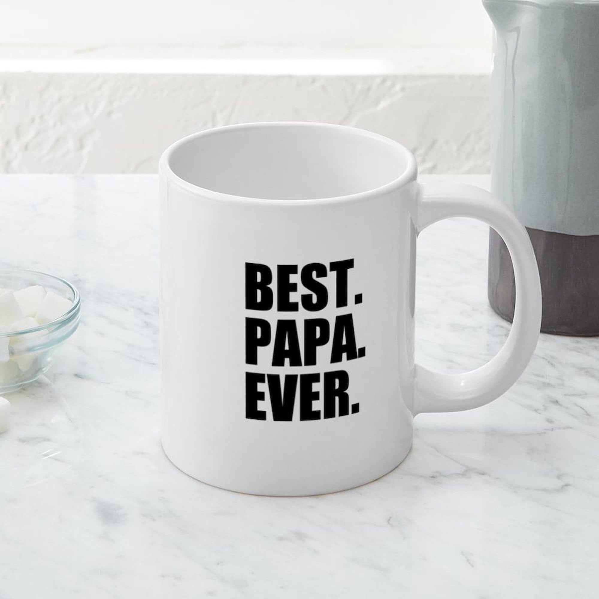 Best Dad Ever Mug - 20 oz Large Ceramic Coffee Cup for Father's Day Gifts - Ideal for Coffee, Tea, Hot Chocolate at Home or Office
