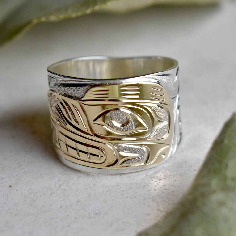14K Yellow Gold Overlay Extra Wide Tapered Ring for Women - Elegant Stackable Band for Everyday Wear & Special Occasions