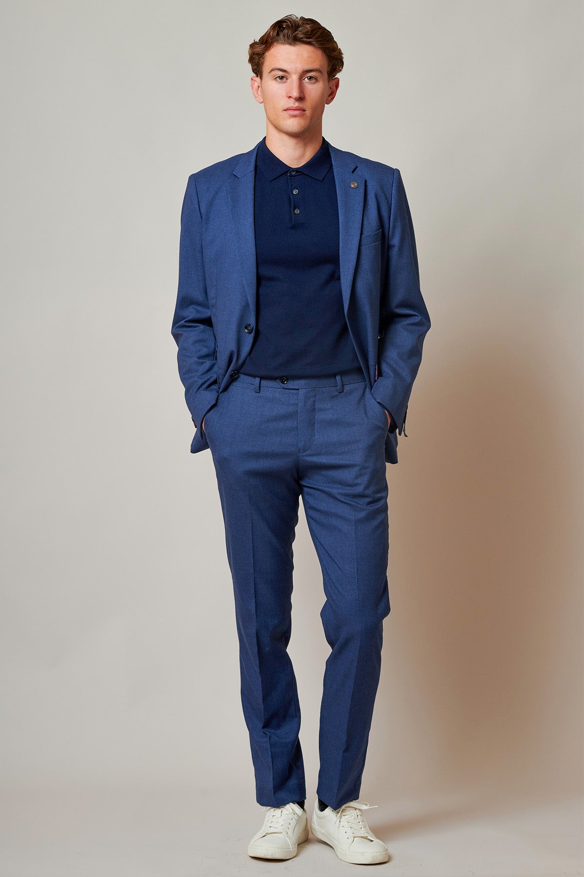 ASHLEY Navy Blue Two Piece Suit for Women | Professional Business Outfit | Office Wear & Formal Occasions