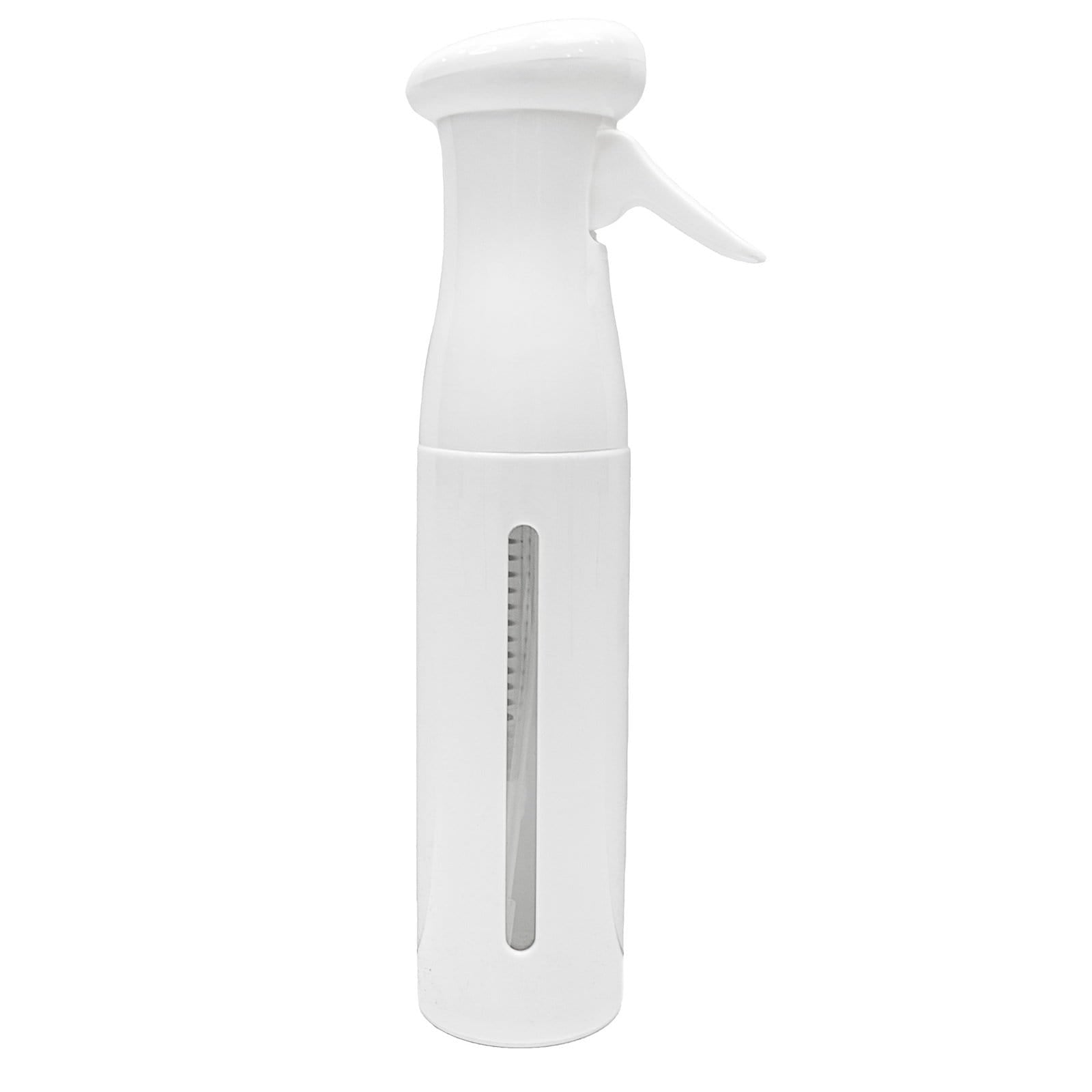 Premium Continuous Mist Spray Bottle for Hair - 12.2 Oz (Black, White, Clear) - Perfect for Salon Styling, Travel & DIY Hair Care