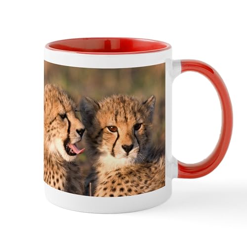 White/Red Inside - Cheetah Cubs Mug