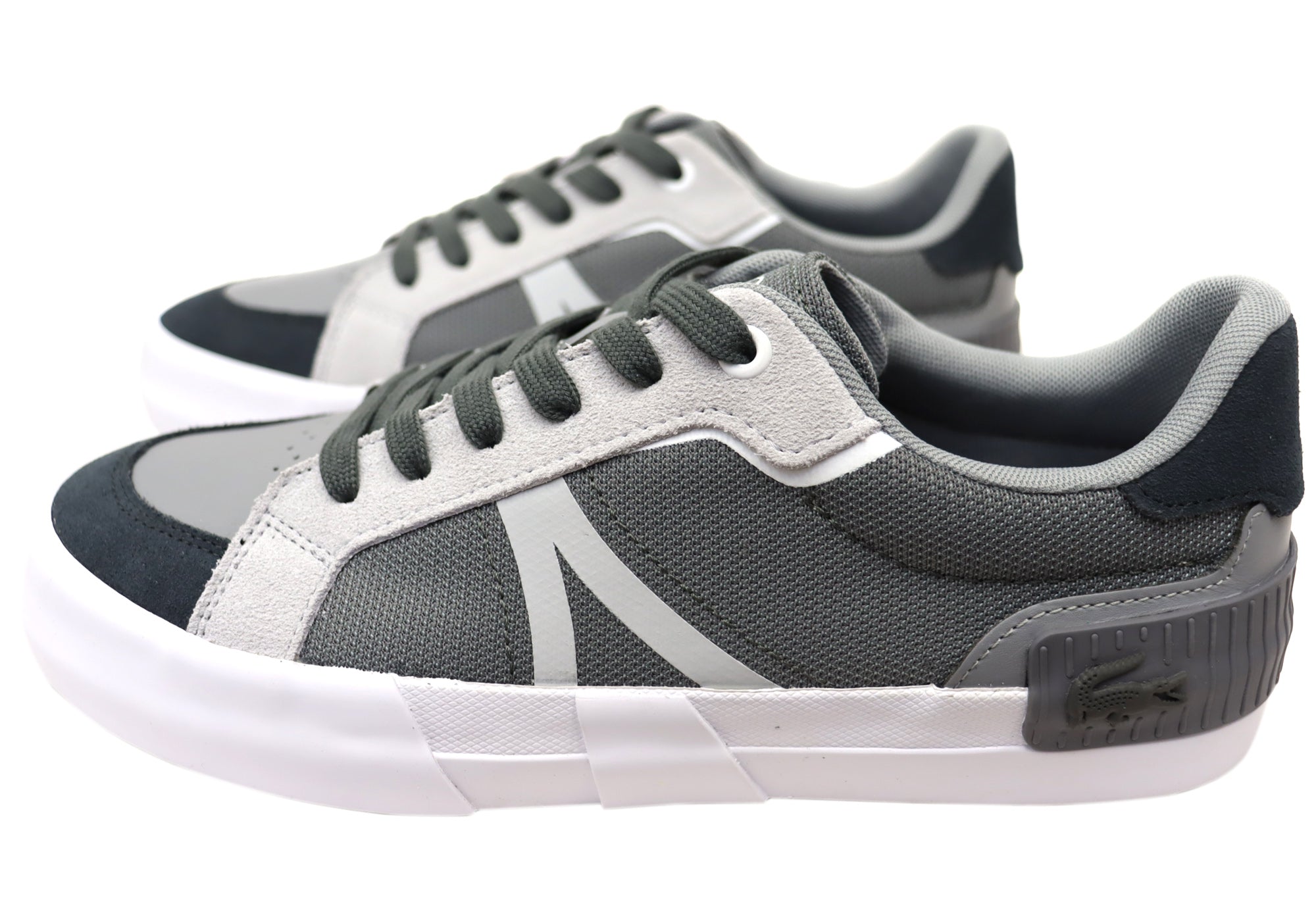 Lacoste Men's L004 Comfortable Lace-Up Sneakers - Casual Walking Shoes for Everyday Wear & Outdoor Activities